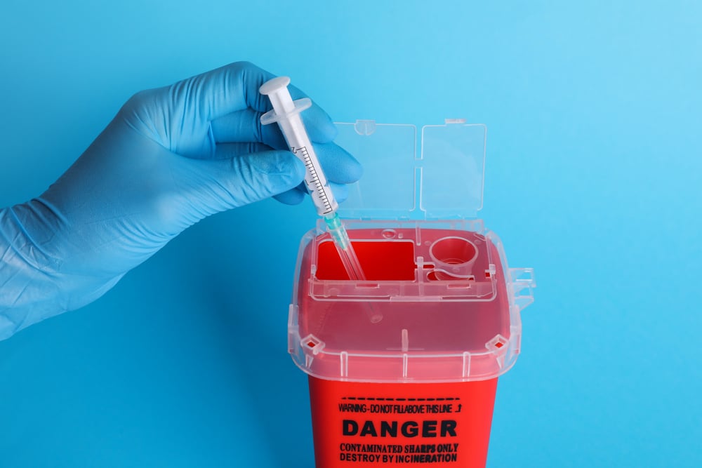 sharps container disposal